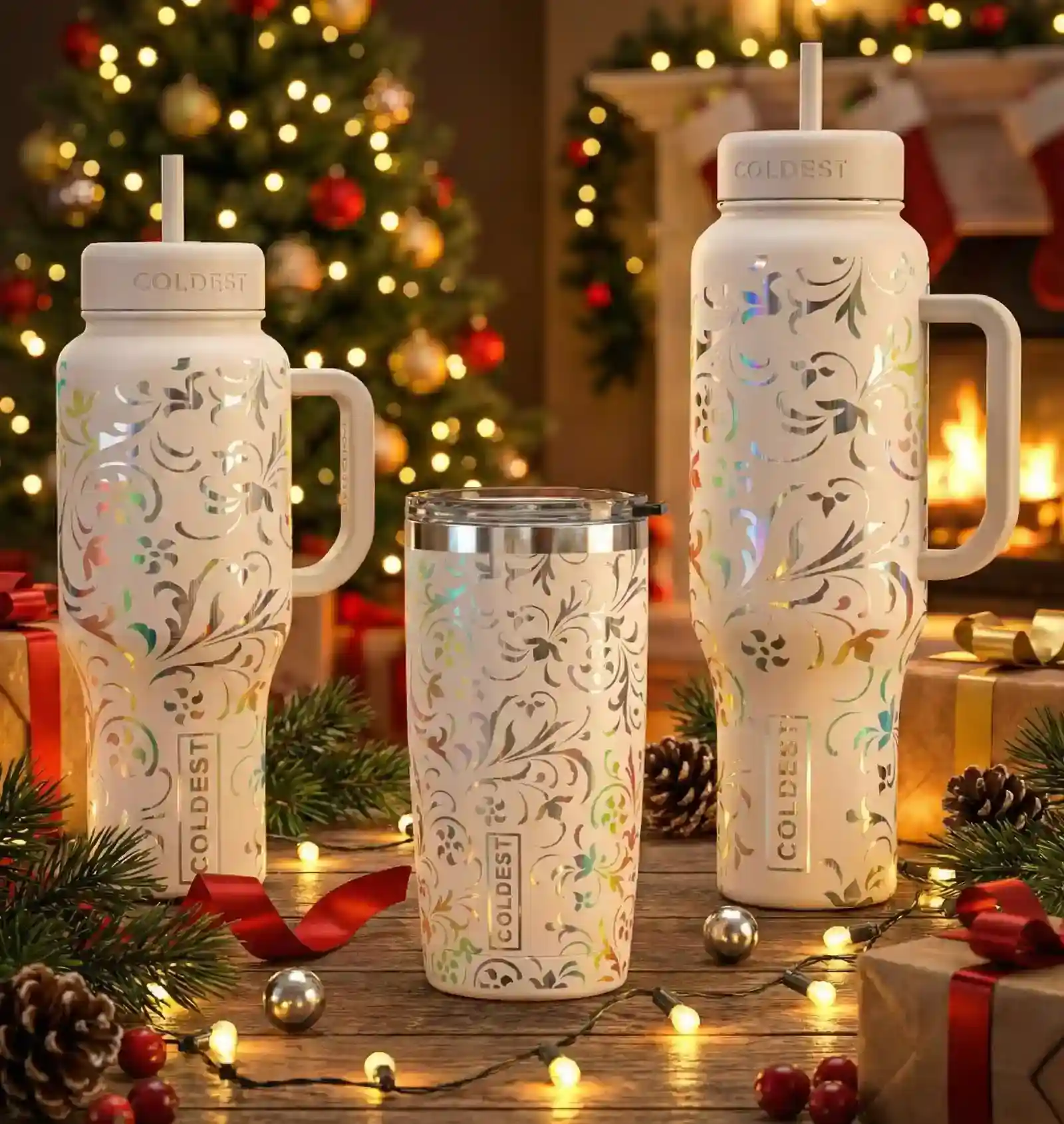 Snowstorm Floral, 3-pc
